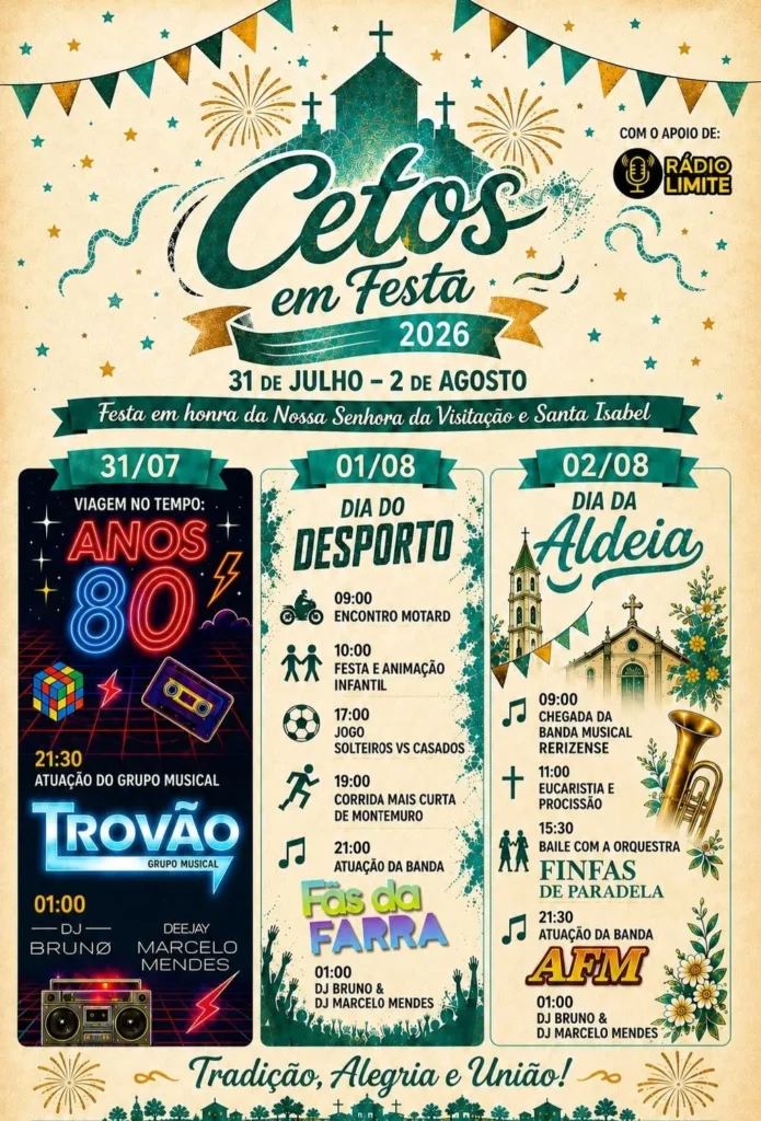 Festas de Cetos, Castro Daire 2026 em Cetos