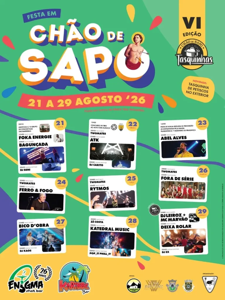 Festas de Chão de Sapo (São Sebastião) 2026