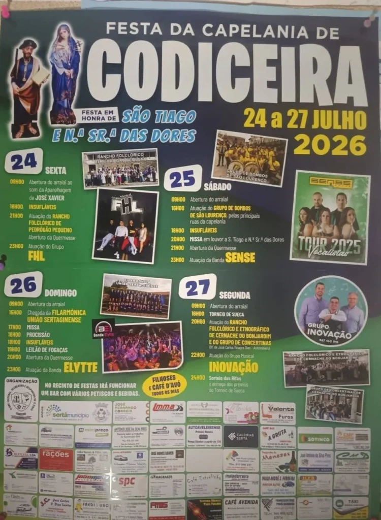 Festas de Codiceira (São Tiago) 2026