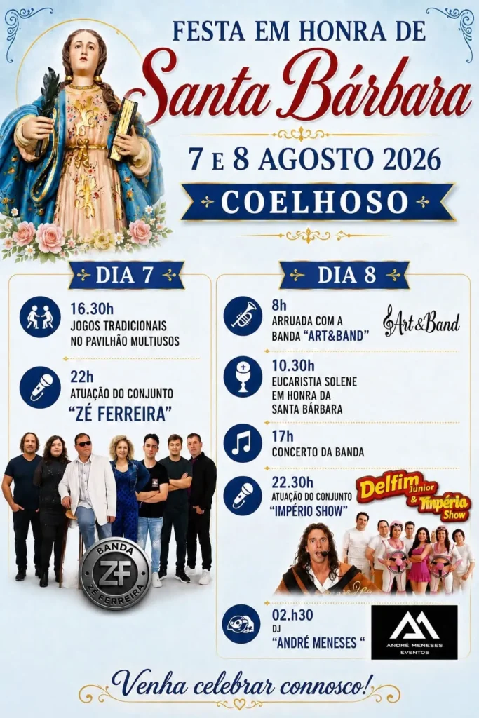 Festas de Coelhoso (Santa Bárbara) 2026