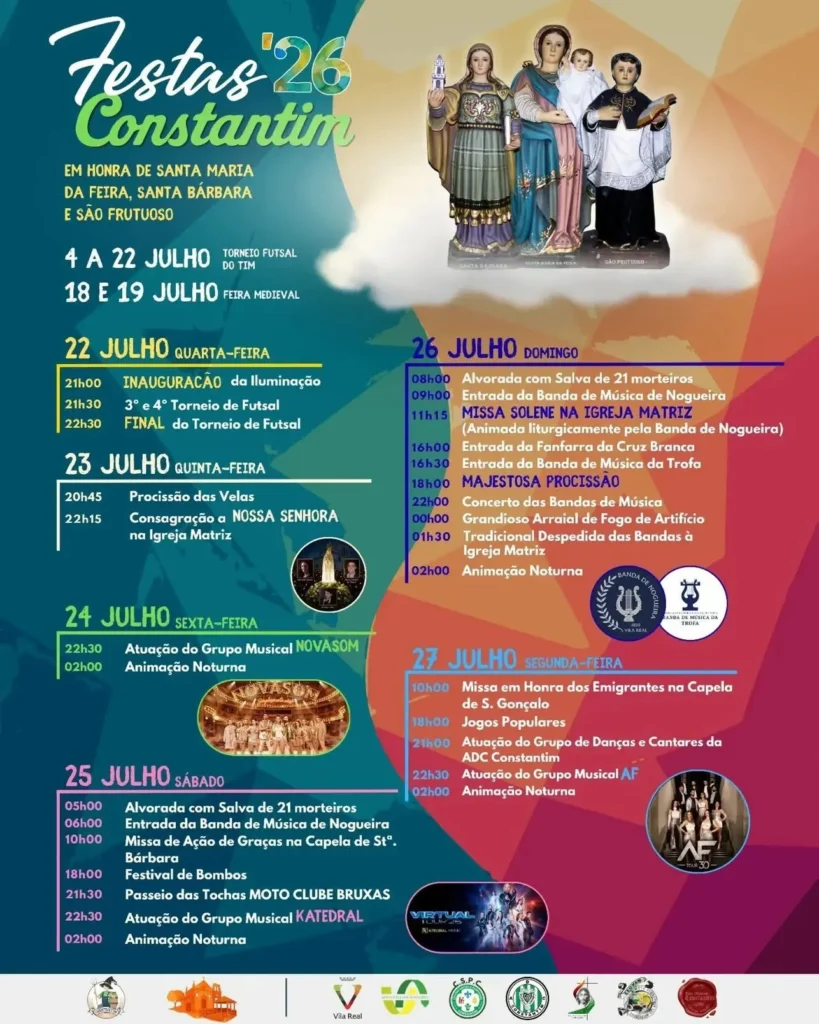Festas de Constantim, Vila Real (Santa Maria da Feira) 2026