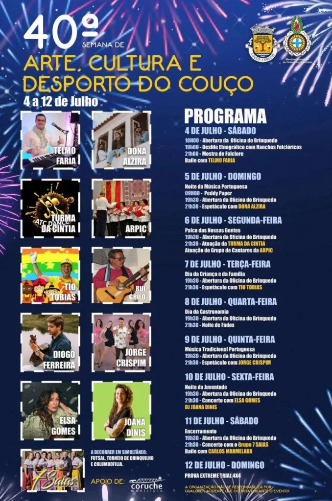 Festas de Couço, Coruche 2026