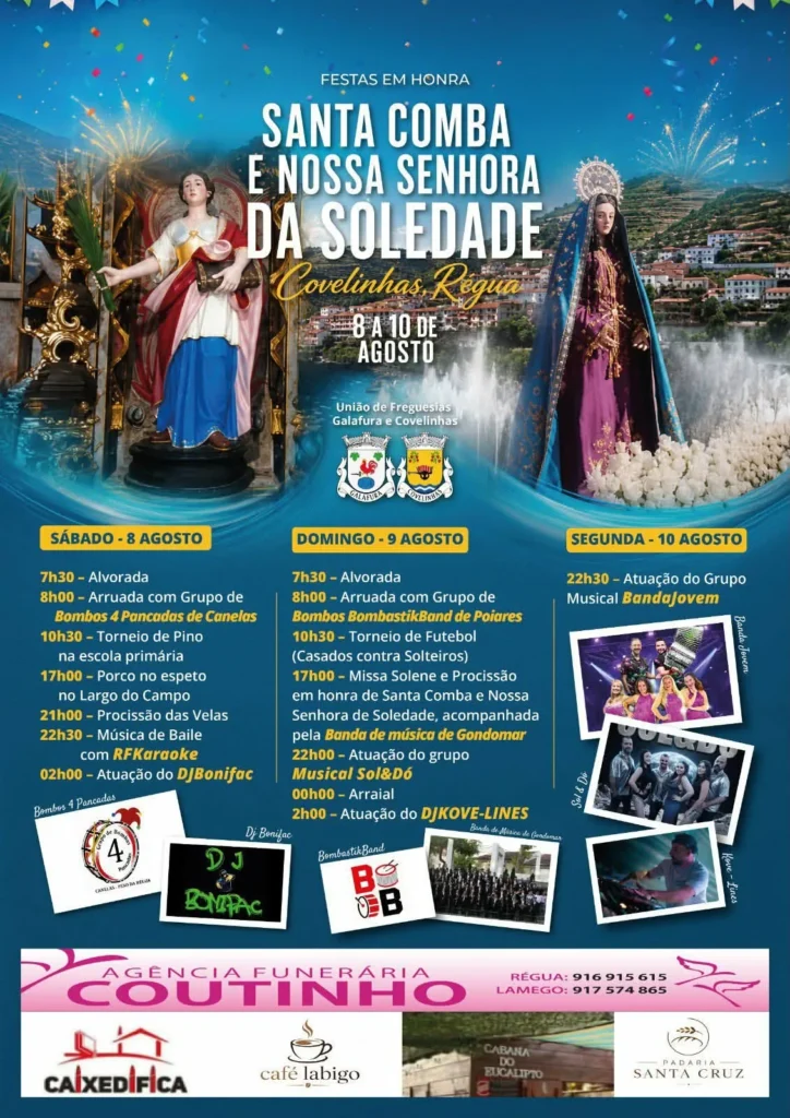 Festas de Covelinhas, Régua (Senhora da Soledade) 2026