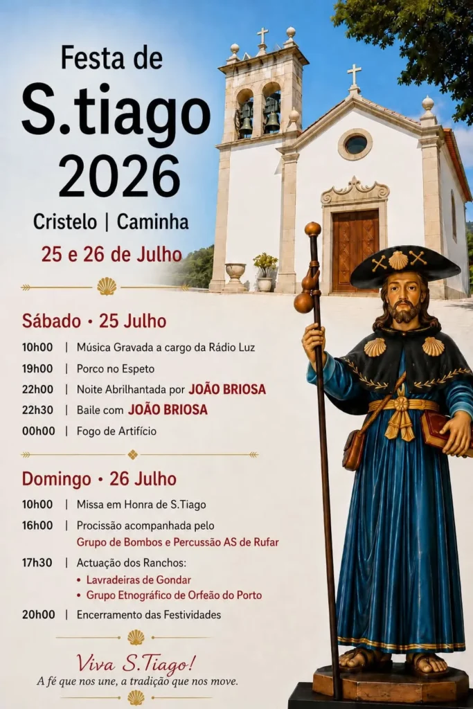 Festas de Cristelo, Caminha (São Tiago) 2026