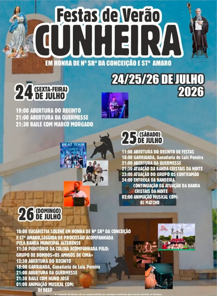 Festas de Cunheira (Senhora da Conceição) 2026