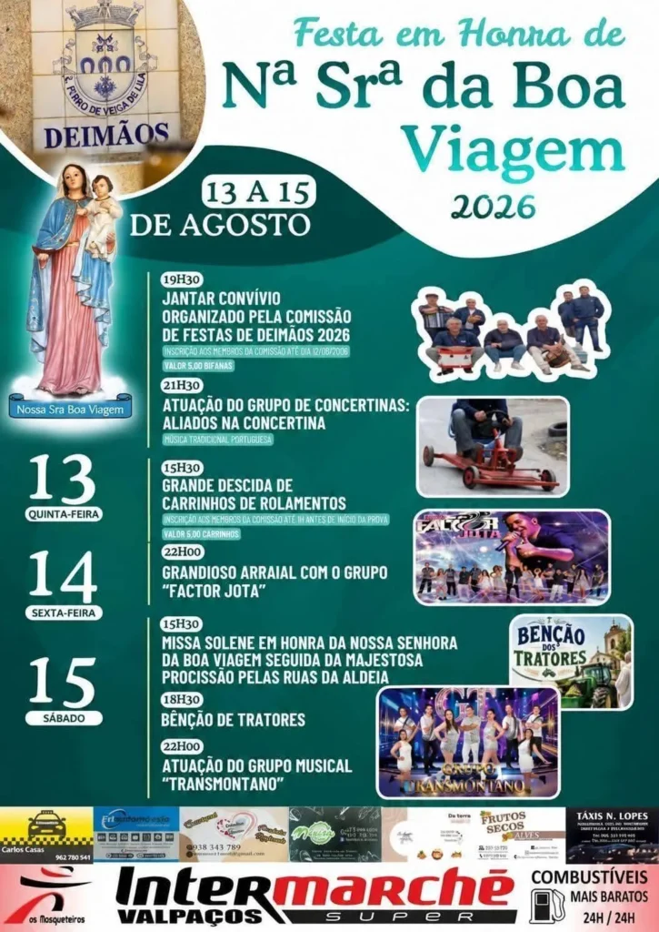 Festas de Deimãos (Senhora da Boa Viagem) 2026