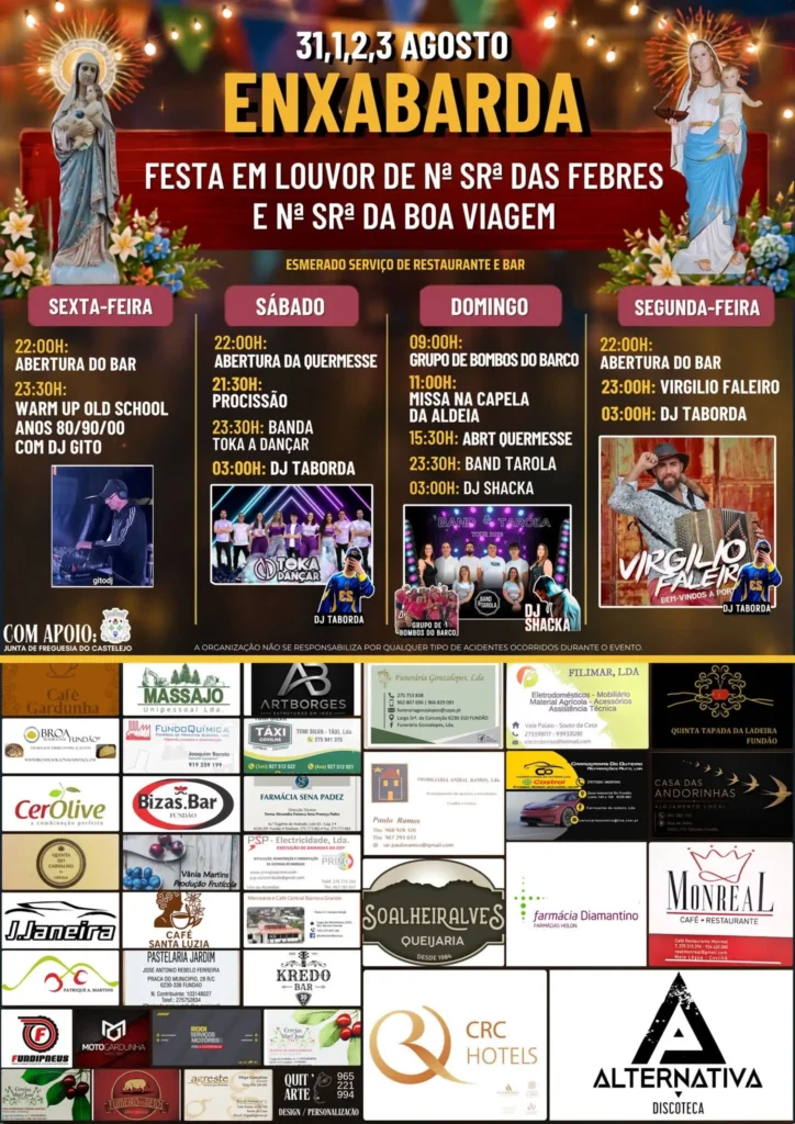 Festas de Enxabarda (Senhora das Febres) 2026