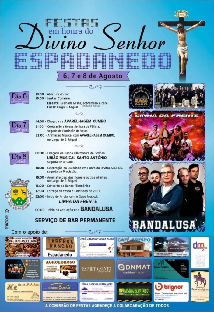 Festas de Espadanedo (Divino Senhor) 2026