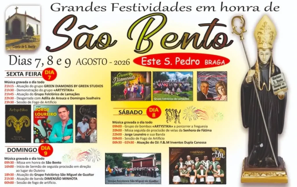 Festas de Este São Pedro, Braga (São Bento) 2026