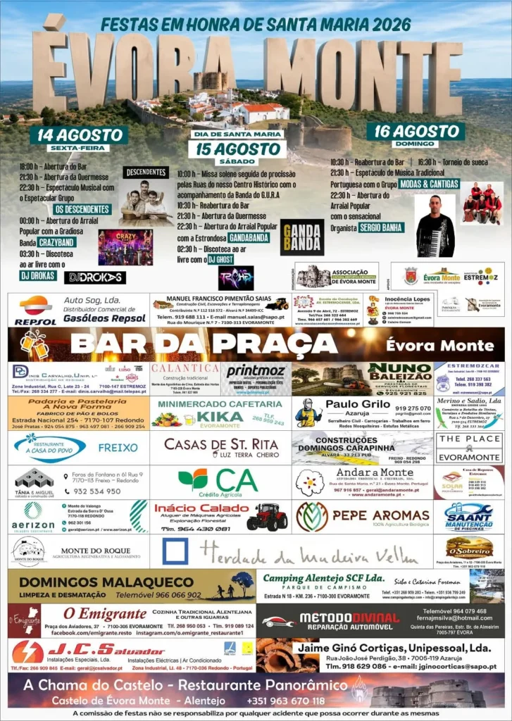 Fesas de Évora Monte (Santa Maria) 2026