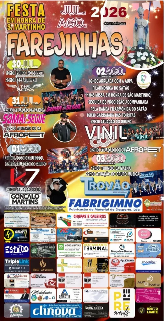 Festas de Farejinhas (São Martinho) 2026