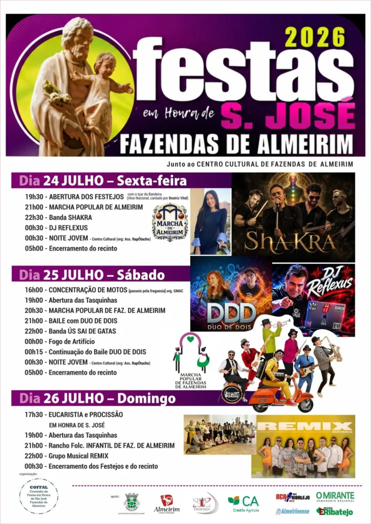 Festas de Fazendas de Almeirim (São José) 2026