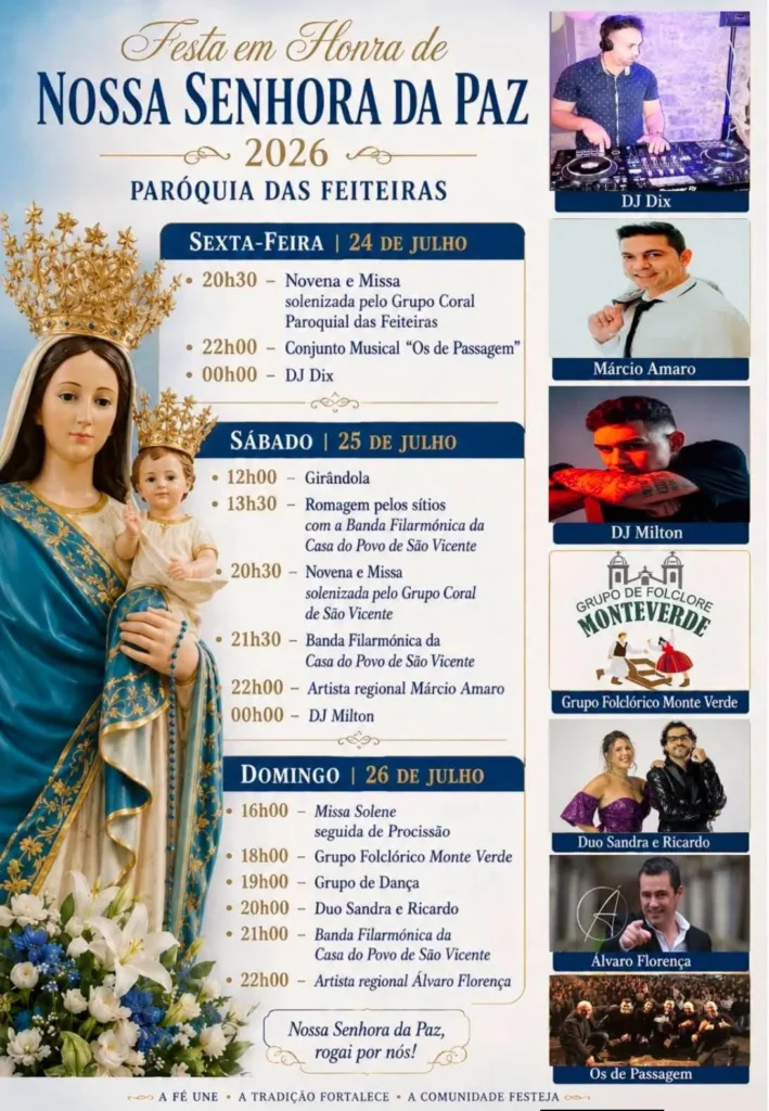 Festas das Feiteiras (Senhora da Paz) 2026
