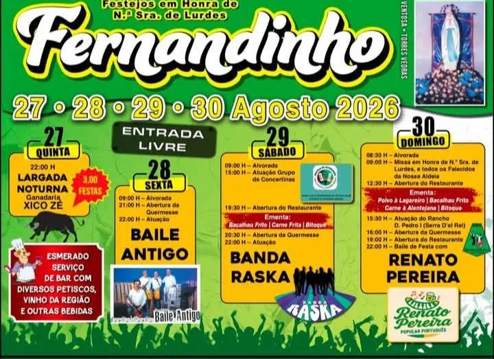 Festas de Fernandinho (Senhora de Lurdes) 2026