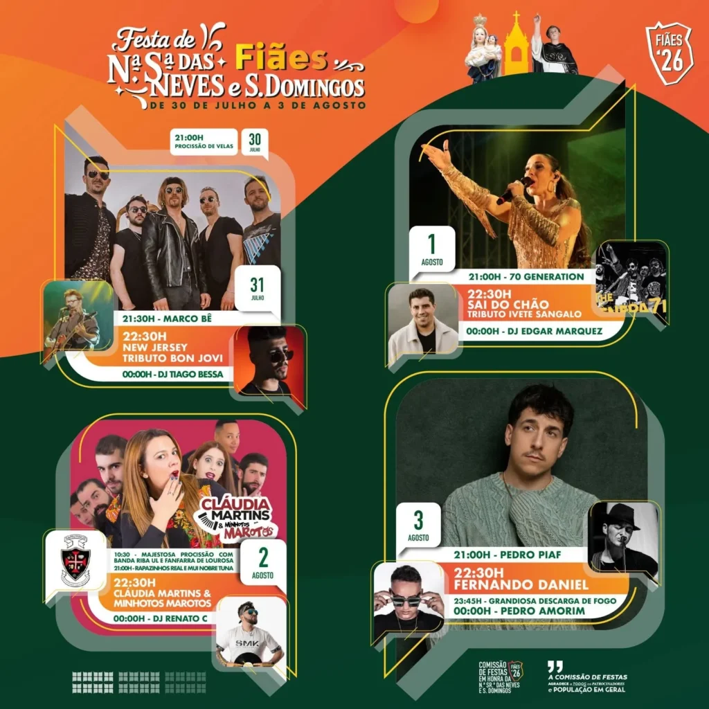 Festas de Fiães (Senhora das Neves) 2026