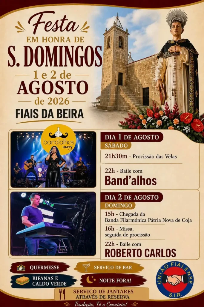 Festas de Fiais da Beira (São Domingos) 2026