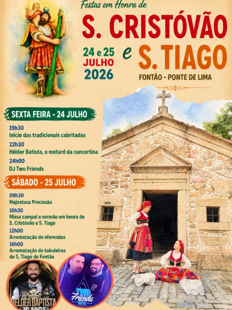 Festas de Fontão, Ponte de Lima (São Cristóvão) 2026
