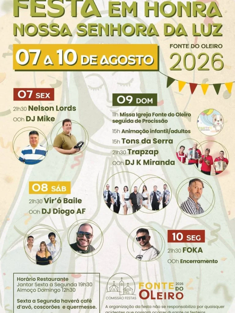 Festas da Fonte do Oleiro (Senhora da Luz) 2026