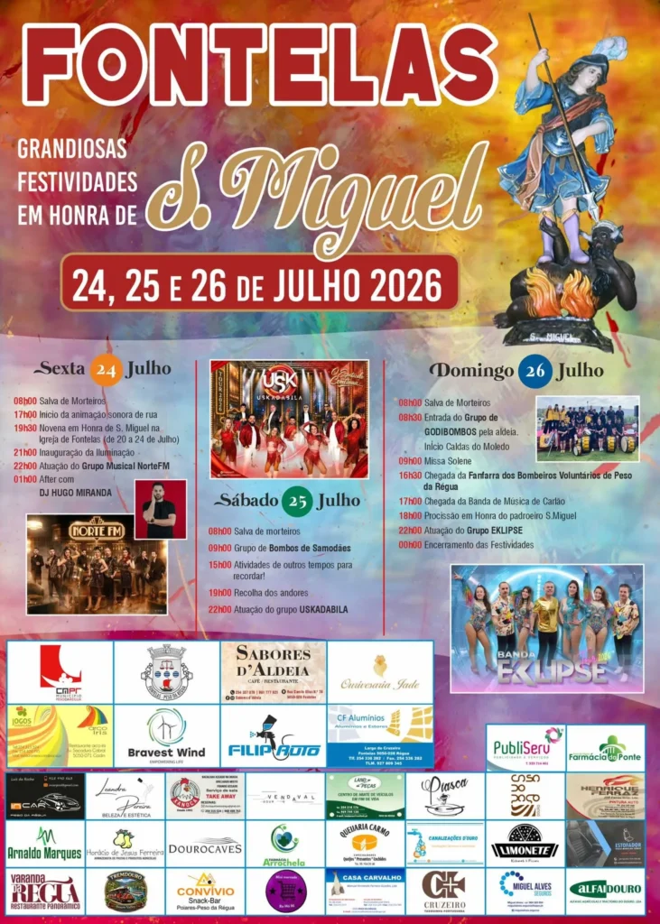 Festas de Fontelas, Peso da Régua (São Miguel) 2026