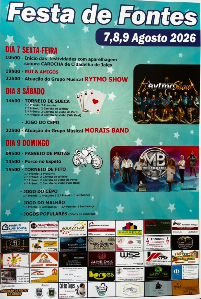 Festas de Fontes, Vila Pouca de Aguiar 2026