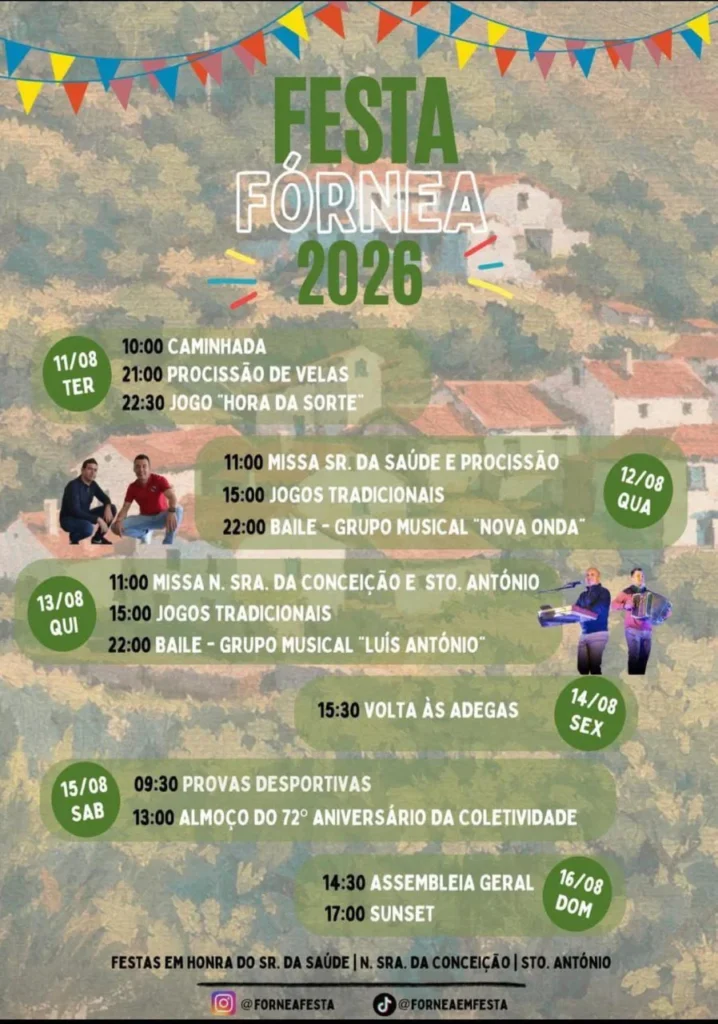 Festas de Fórnea, Mafra 2026