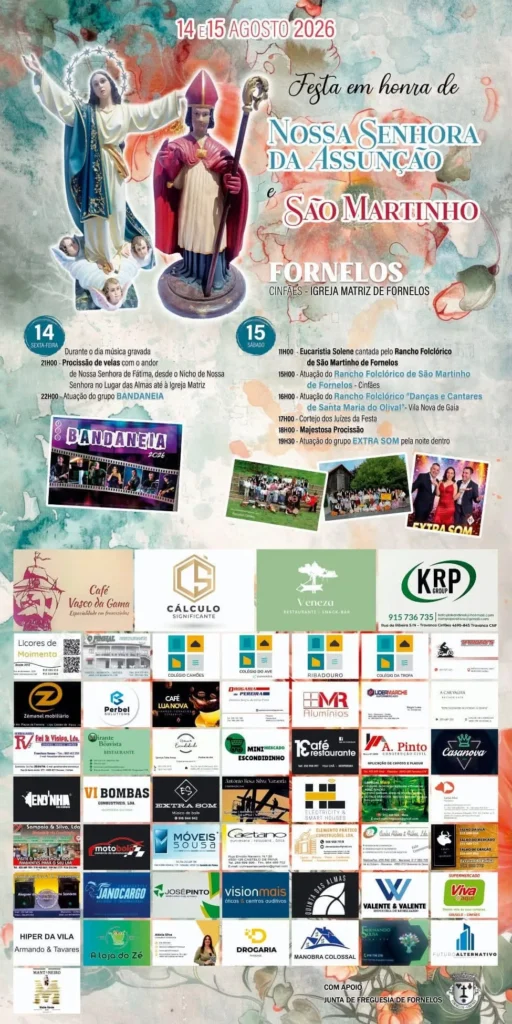 Festas de Fornelos, Cinfães (Senhora da Assunção) 2026