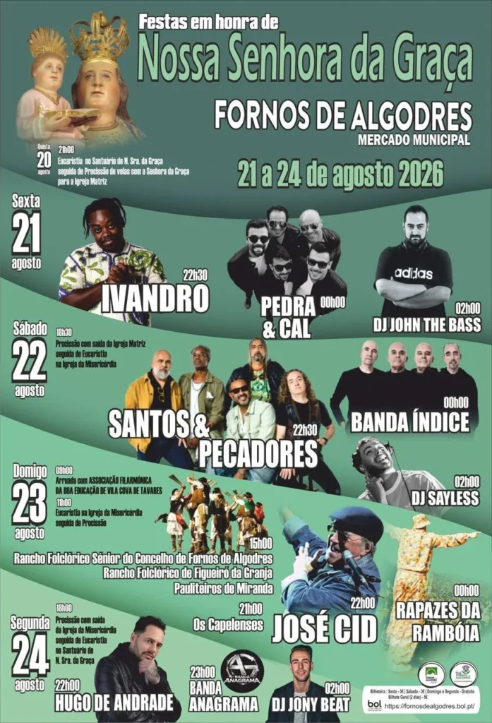 Festas de Fornos de Algodres (Senhora da Graça) 2026