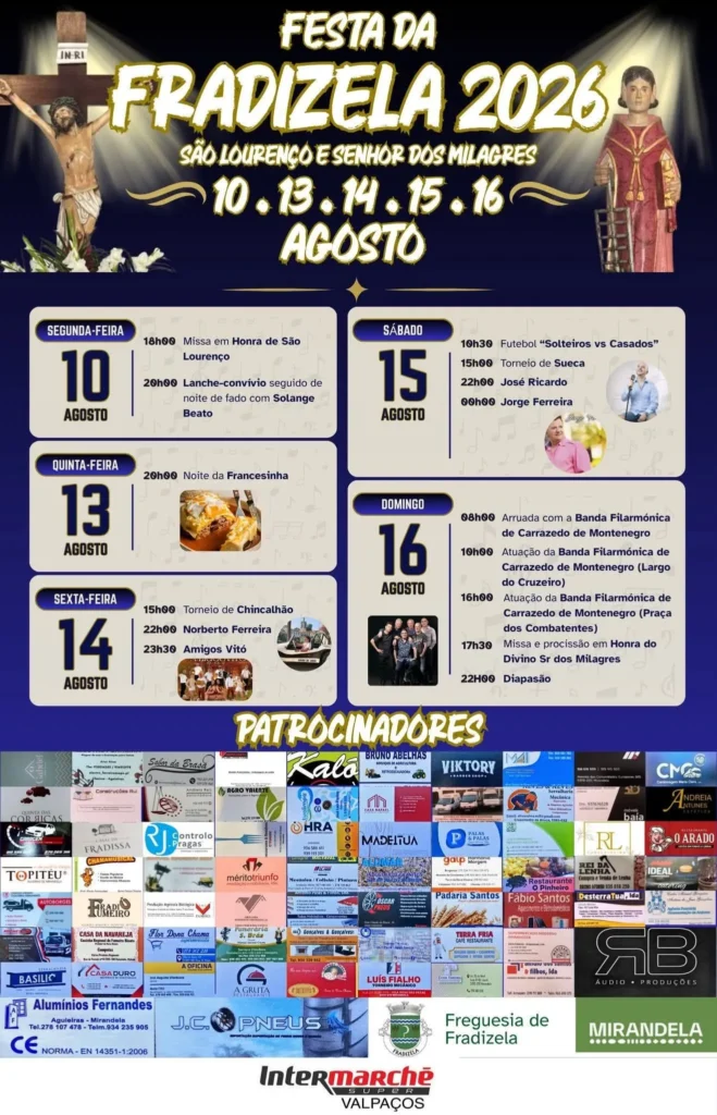Festas da Fradizela (São Lourenço) 2026