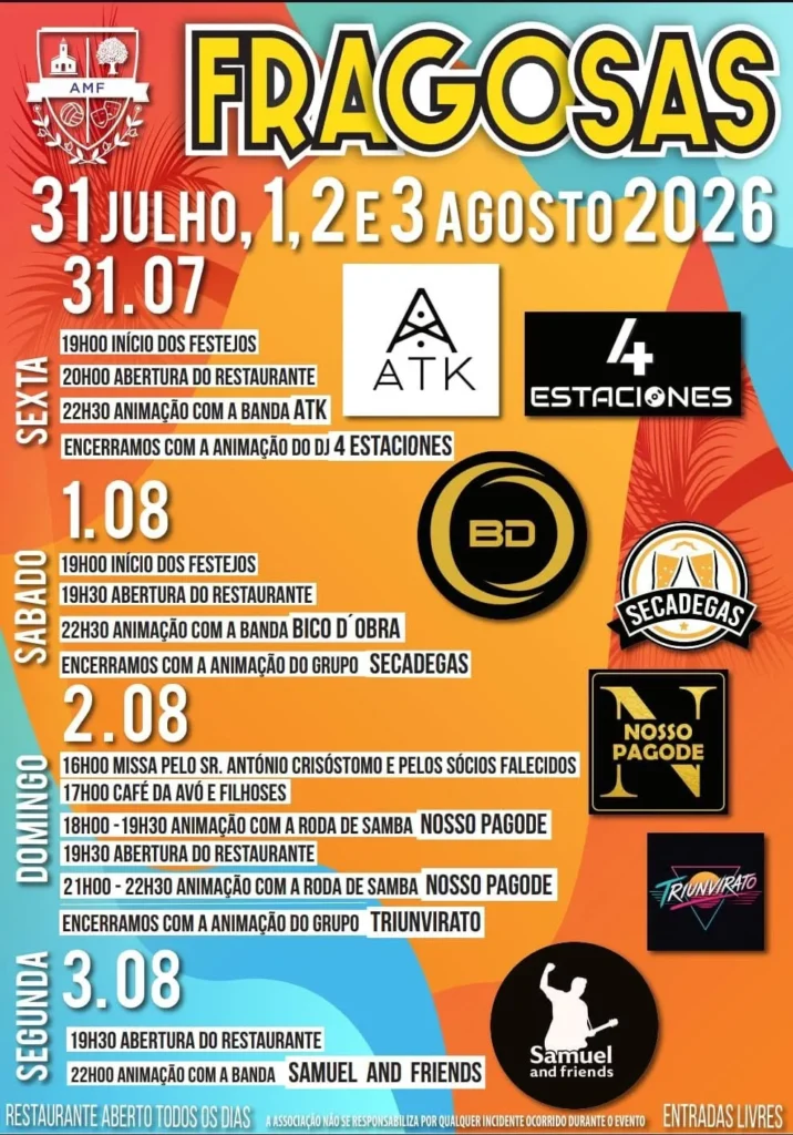 Festas das Fragosas 2026