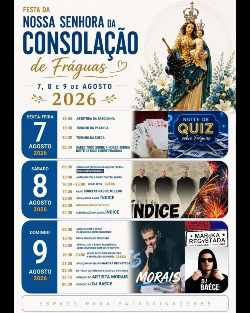 Festas de Fráguas (Senhora da Consolação) 2026