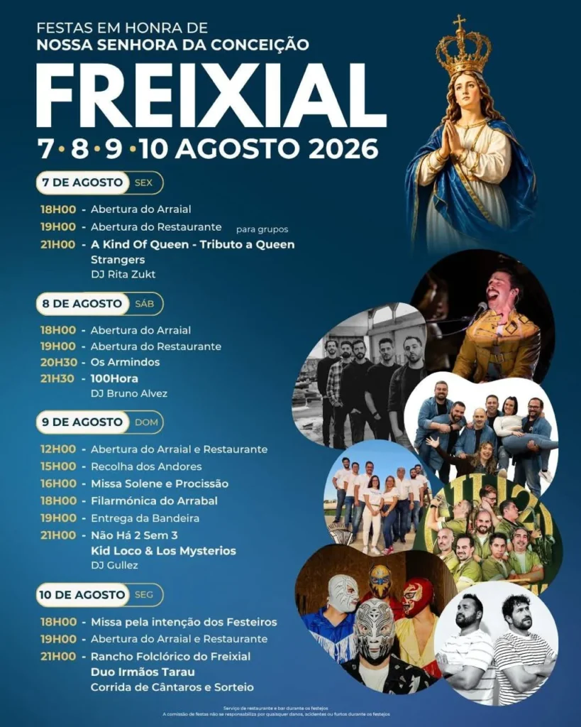 Festas de Freixial, Castelo Branco (Senhora da Conceição) 2026