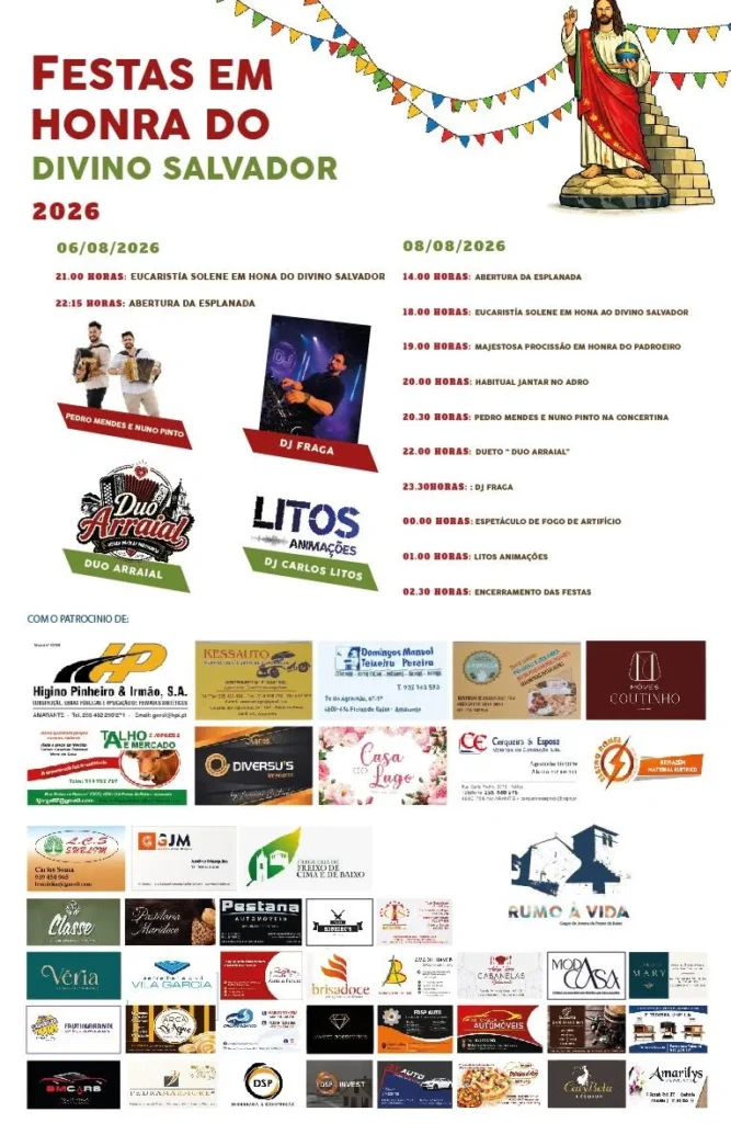 Festas de Freixo de Baixo (Divino Salvador) 2026