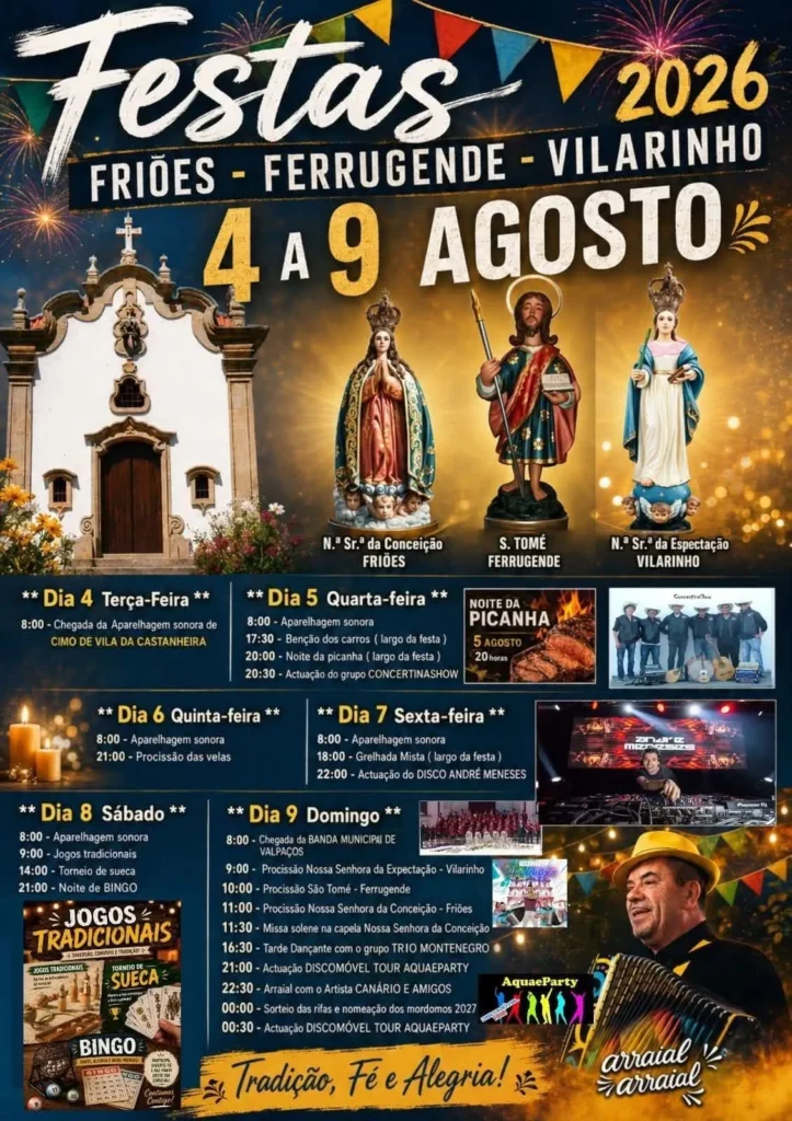 Festas de Friões, Valpaços 2026