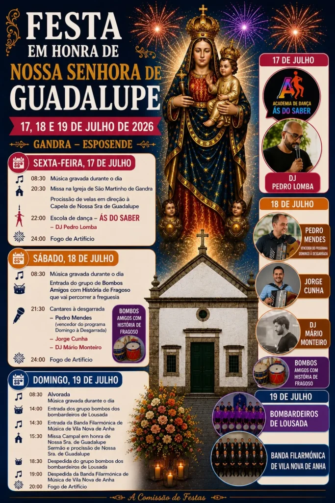 Festas de Gandra, Esposende (Senhora de Guadalupe) 2026