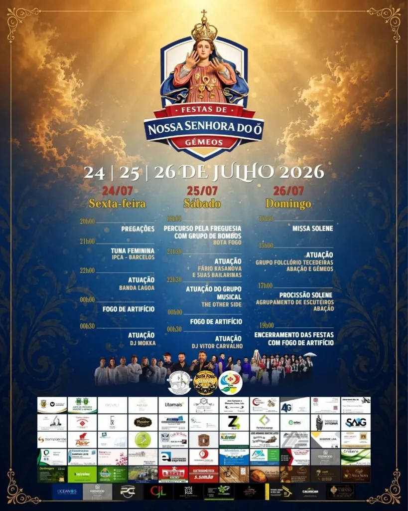 Festas de Gémeos (Senhora do Ó) 2026