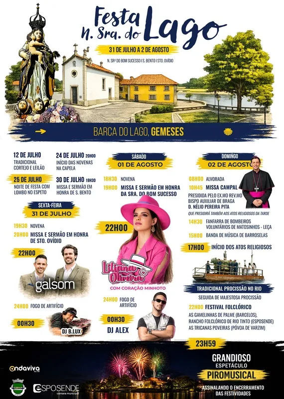 Festas de Gemeses (Senhora do Lago) 2026