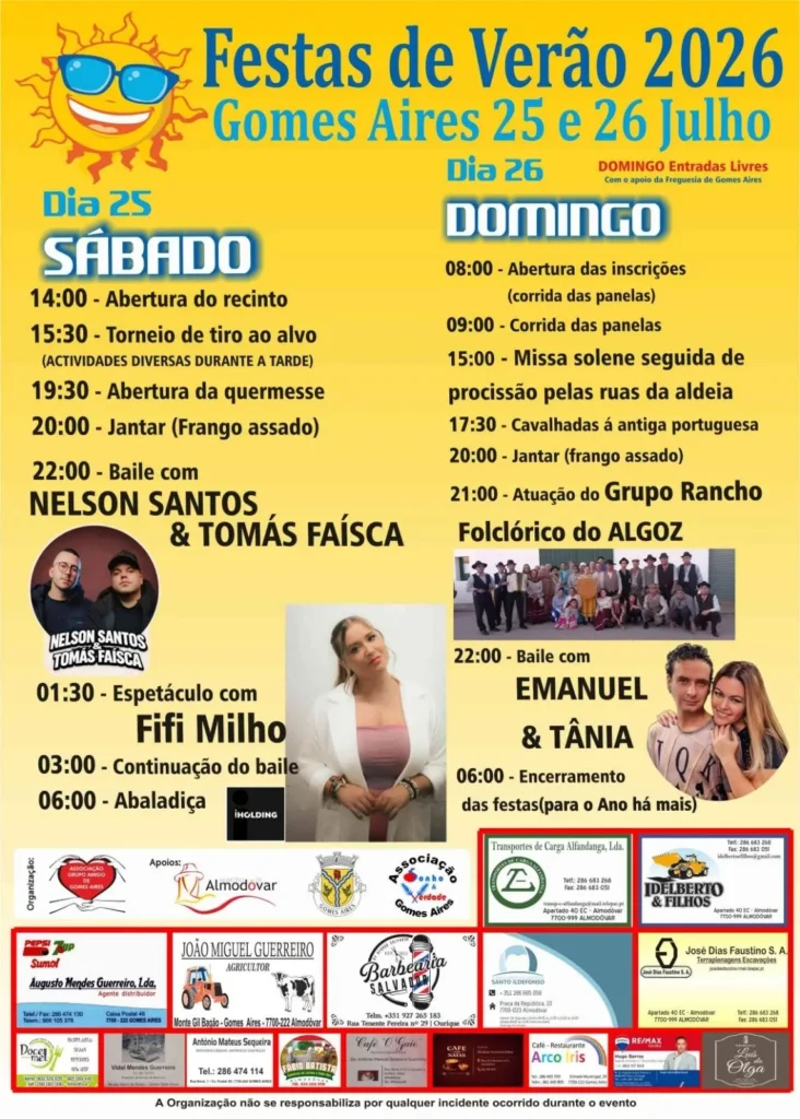 Festas de Gomes Aires (Verão) 2026