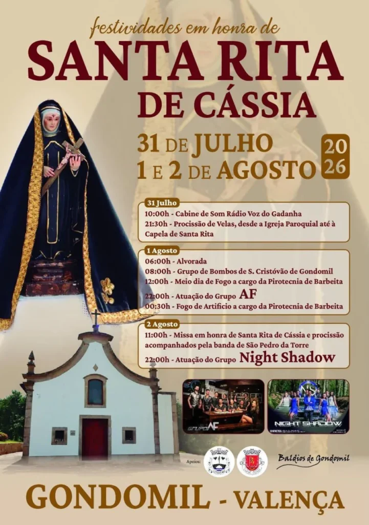 Festas de Gondomil (Santa Rita) 2026