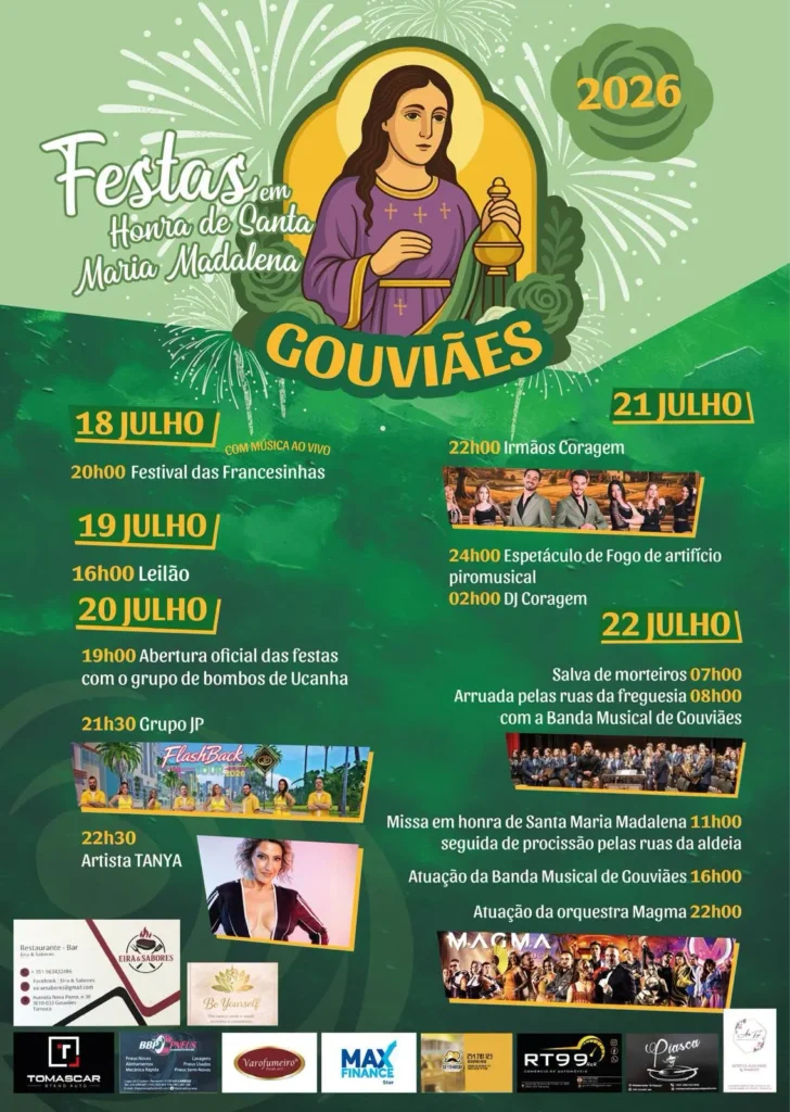 Festas de Gouviães (Santa Maria Madalena) 2026
