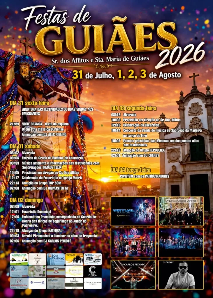 Festas de Guiães (Senhor dos Aflitos) 2026