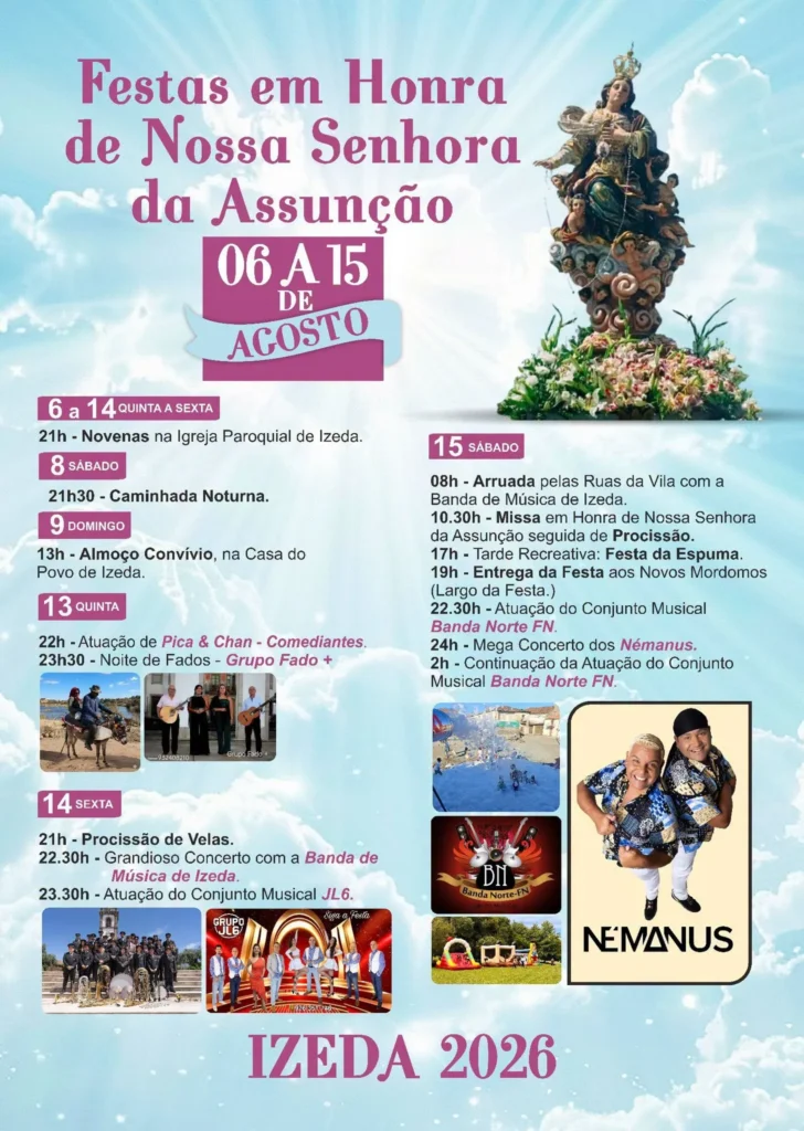 Festas de Izeda (Senhora da Assunção) 2026