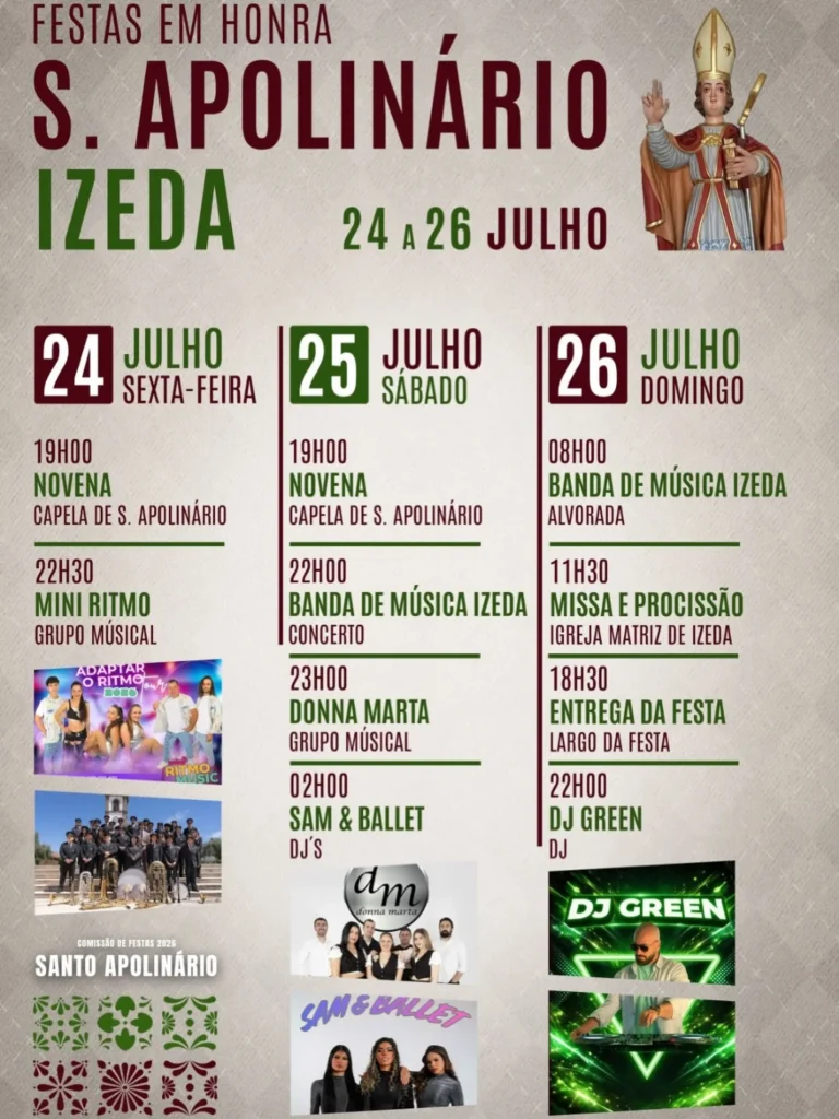 Festas de Izeda (São Apolinário) 2026