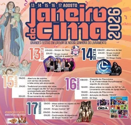 Festas de Janeiro de Cima (Senhora do Livramento) 2026
