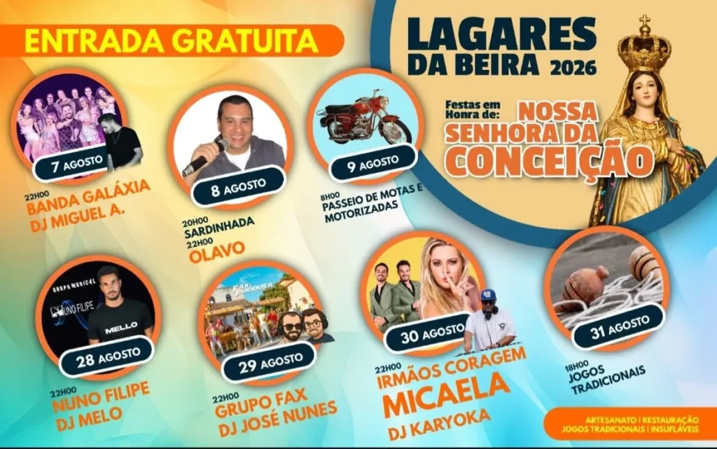 Festas de Lagares da Beira (Senhora da Conceição) 2026