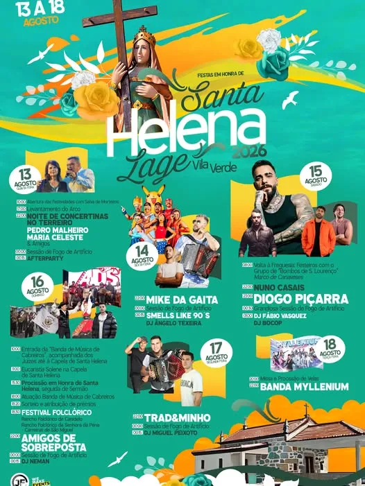 Festas de Lage, Vila Verde (Santa Helena) 2026