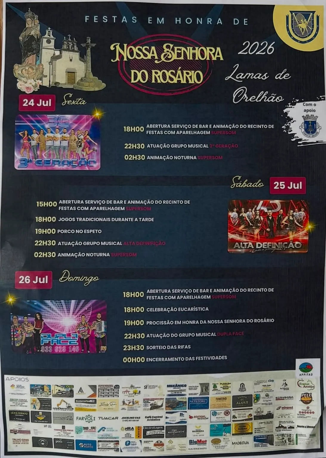 Festas de Lamas de Orelhão (Senhora do Rosário) 2026