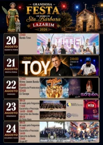 Festas de Lazarim (Santa Bárbara) 2026
