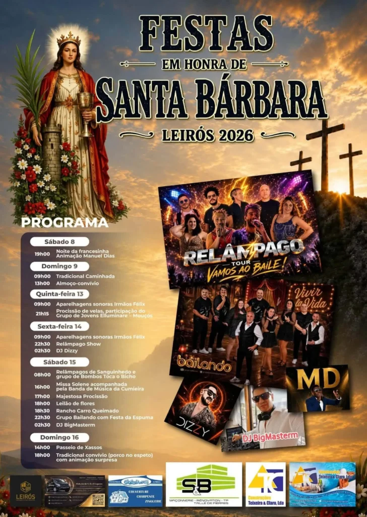Festas de Leirós (Santa Bárbara) 2026