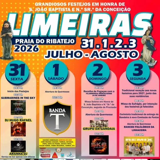 Festas de Limeiras (São João) 2026