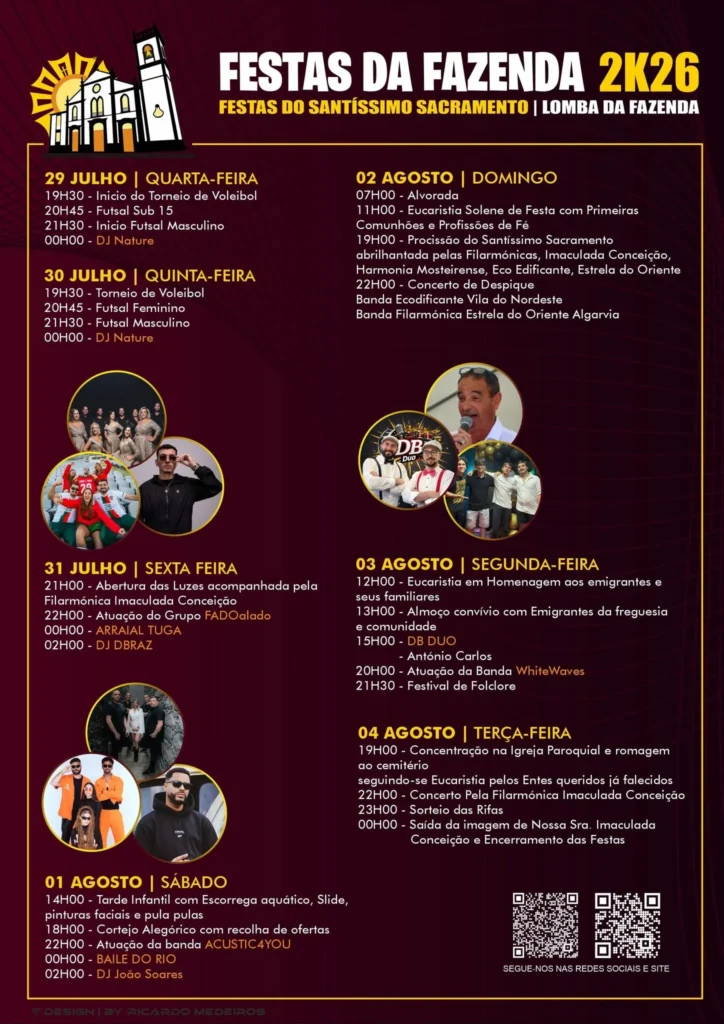 Festas de Lomba da Fazenda (Santíssimo Sacramento) 2026